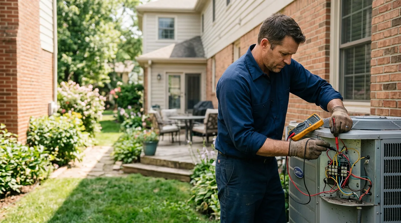 HVAC technician working near Farrell, PA